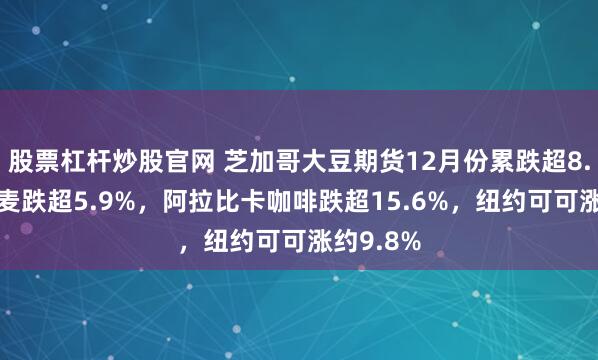股票杠杆炒股官网 芝加哥大豆期货12月份累跌超8.6%，小麦跌超5.9%，阿拉比卡咖啡跌超15.6%，纽约可可涨约9.8%